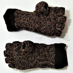 Brown Convertible Gloves  Mittens